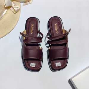 Jessy Sandal Wanita Empuk Motif Gesper / Sandal Slop Trendy