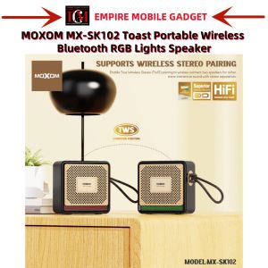 MOXOM MX-SK102 Toast Portable Bluetooth Wireless RGB Lights TWS Support Speaker