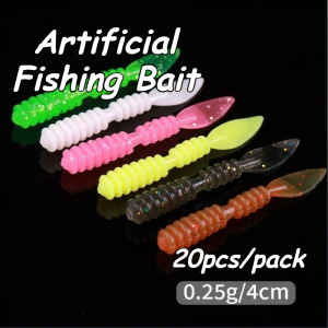 20Pcs Soft Bait 4CM For Fishing Wobblers Mini Ocean Rock Fishing Soft Lures Rubber Soft Baits
