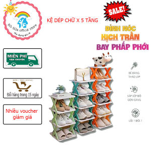 Kệ dép 5 tầng chữ x