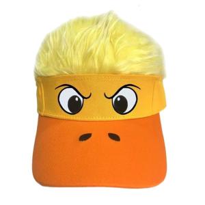 Novelty Wig Attached Baseball Cap Breathable Fabric With Size Adjustment Suitable For Adults And Kids