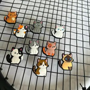 PLNBFG Silicone Tennis Racket Damper Durable Cartoon Cat Tennis Racket Shock Absorber  Racket Vibration Dampeners Racquet Accessories