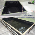 Plastik HDPE Geomembran 200 Micron (Lebar 4 meter) Bahan Impor untuk kolam / tambak. 