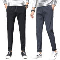 Man Comfortable Plain Pantalon Uniform Pants Men Casual Feet Stretch Straight Trousers for Male Business Trousers. 
