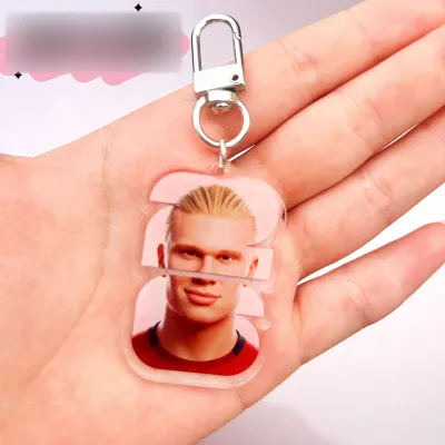 YF 2026 World Football Match Cristiano Ronaldo Acrylic Keychain Kylian Mbappe Pendant For Bags Keys FY