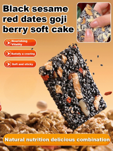 Black Sesame Red Dates Wolfberry Soft Cake