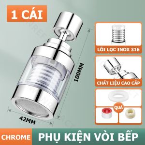 Đầu Vòi Nối Nước Thông Minh 1080 Độ Xoay Gập Gọn Tiết Kiệm Không Gian - Vòi Tăng Áp Chậu Rửa Mặt Bằng Đồng Thau Đúc Màu Đen Cao Cấp 2 Chế Độ Nước Cho Bồn Rửa Chén Và Lavabo