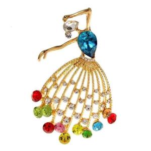 Ba lê nghệ thuật ghim cài kim loại Pin thanh lịch khiêu vũ Phụ kiện cho mặc hàng ngày quà tặng cho những người đam mê khiêu vũ