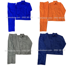 Quần áo đồng phục công nhân vải kaki 65/35 thấm hút mồ hôi