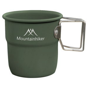 【Vktech】 300ml Outdoor Camping Mug with Foldable Handle - Ideal for Backpacking and Outdoor Cooking