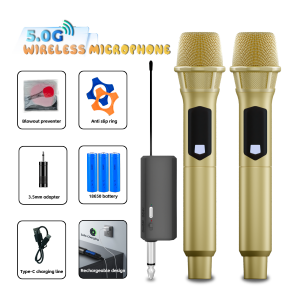 Wireless Microphone 108s UHF charging microphone 1280mA rechargeable lithium battery Fast charging design