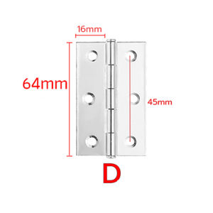 E.B. Stainless steel Door Hinges Flat Hinges Solid Wood Door Hinge