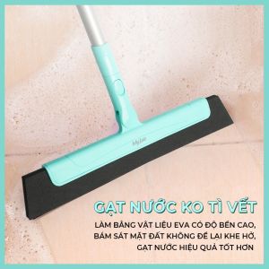 Cây Gạt Nước EVA Đa Năng MyJae Xoay 180 Độ Chổi Quét Nhà Chống Dính Có Thể Thu Gọn