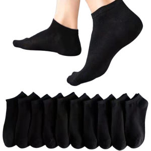 Centro Boys Ankle Socks 3pairs Freesize White/Black/BlackSole/GraySole/Mix (8-10years Old)