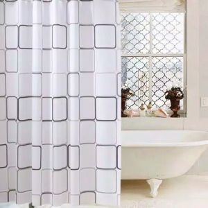 TIRAI KAMAR MANDI PVC TIRAI PLASTIK 200x180 cm PEMBATAS ANTI AIR GORDYN HORDENG GORDEN - SHOWER CURTAIN