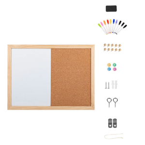 กรอบบอร์ดติดประกาศบอร์ดประกาศก๊อกแม่เหล็กพร้อมกระดาษกันน้ำ30X40ซม. สำหรับบันทึกรูปภาพข้อความบันทึก