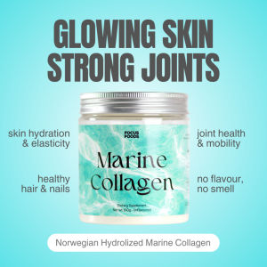 Focus Foods - Premium Marine Collagen: Pure Sustainable and Wild-Caught 150g - Unflavoured