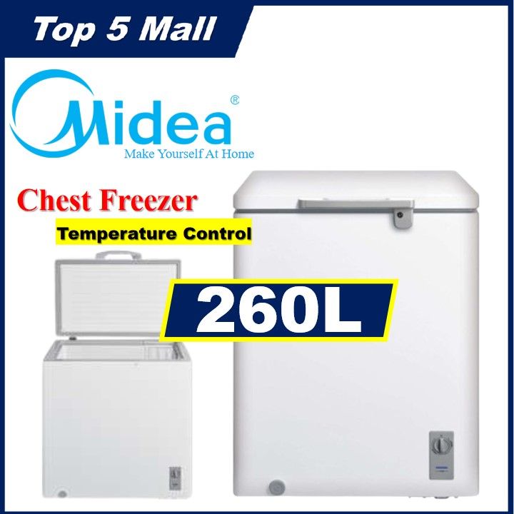 Midea 186L / 260L WD-186WA / WD-260WA Chest Freezer / Refrigerator ...