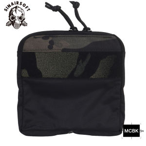 SINAIRSOFT Tactical Vest Accessories Kangaroo Pocket Zipper Pocket Outdoor Sports Storage DOPE Front Flap Accessories