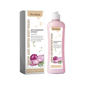 Oceaura Onion Biotin Rosemary Body Washing Set For Cleansing Body With Hydrating Coconut Oil Body Wash Clean Skin Reduce Odor Moisturize Skin Prevent Dryness Fine Foam Washing