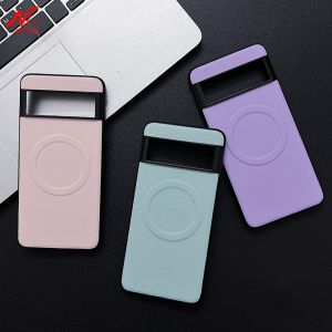For Pixel 8A 9XL Leather Case for Google Pixel 9 XL 9Pro 8 7 6 10 Pro 7A 6A Cases Magnetic Charging Shockproof Cover