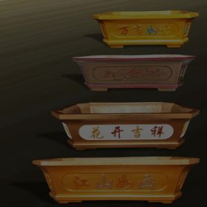 Cement Flower Pot Mold Household Bonsai Model Full Set Bottom Tall Orchid Hexagonal Cement Homemade Mold