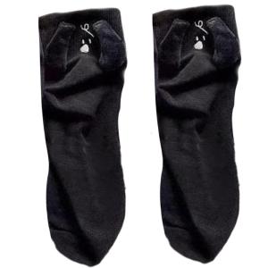 Fun Novelty Designs Crew Socks Cartoon 3D Doll Crew Socks Cotton Boot Socks Fashion Ankle Socks Middle Tube Socks Gifts