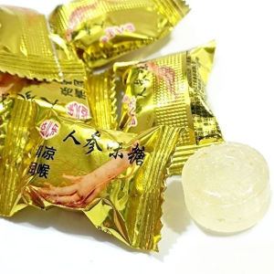 Ginseng Flavor Hard Candy Cool Throat Candy Snacks 人参味硬糖果清凉润喉糖果零食