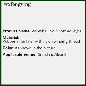 wxfengying Bóng chuyền thể thao ngoài trời bóng chuyền bãi biển trẻ em đào tạo bóng chuyền phong cách cạnh tranh chuyên nghiệp bóng chuyền kích thước 5 trong nhà