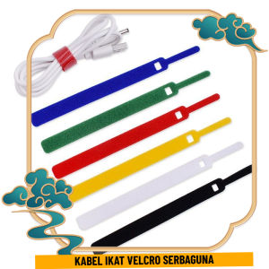 Kabel Strap Velcro Pengikat Charger - Perekat Kabel Serbaguna untuk Laptop HP Komputer & Aksesoris Elektronik
