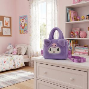 orean Style Plush Backpack for Girls - Kids Fashion sling bag