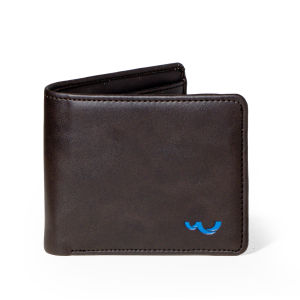 Wallts Leon Dark Coffe - Dompet Lipat Pria Faux Leather Kulit Hitam Men Wallet