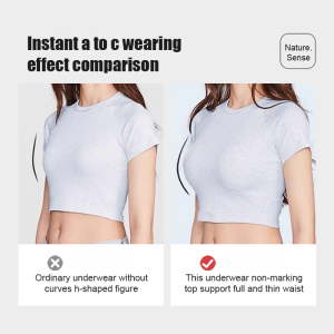 เสื้อชั้นในและกางเกงชั้นใน พอดีตัว ป้องกันการหย่อนคล้อย เสื้อชั้นใน สายสะพายไหล่บาง รูปลักษณ์ทันสมัย