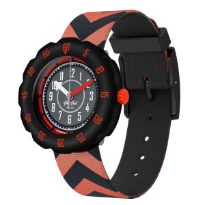 Flik Flak Get Set Go! (FPSP079) Black RECYCLED PET Kids Watch