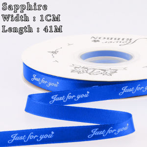 1cm (45 Yard/Roll) Satin Gift Ribbon DIY Romantic Party Decoration Just For You Letter Ribbon