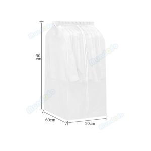 🚚 SG seller🚚 Transparent wardrobe dust cover Waterproof Suit Coat Protector  large capacity Clothes dust cover with Zipper