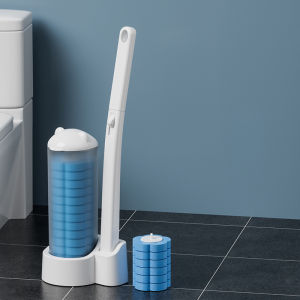 Disposable Toilet Brush With Replaceable Brush Head Cleans Every Corner Prevents Cross Contamination Toilet Cleaning Tool