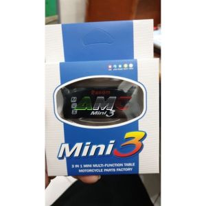 Voltmeter 3 in 1 PANOM TEMPERATUR VOLTMETER JAM DIGITAL Volt Meter 3in1 UNIVERSAL Biru WATERPROOF