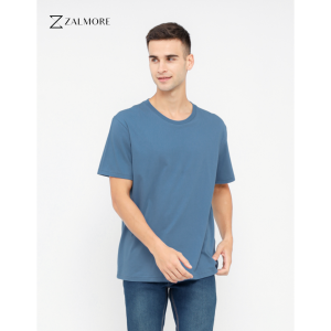 Zalmore Men Oneck T-Shirt Premium LUMA Cotton - Kaos Polos Pria Lembut Ringan Sejuk