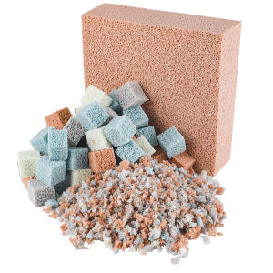 บล็อกกรองตู้ปลา ตู้ปลา สื่อกรองชีวภาพเข้มข้น ก้อนกรองแบคทีเรียชีวภาพ ลบ NO2 NH3 น้ำเหลือง มีรูพรุนความหนาแน่นสูง 4 มิติ กรองเศษ ตัวกรองเค้ก