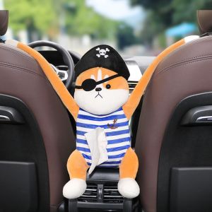 Hộp Đựng Khăn Giấy Hình Cún Dễ Thương Móc Treo Trang Trí Nội Thất Xe Hơi