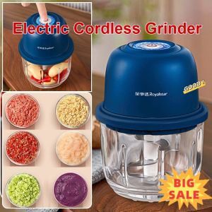 【Ready Stock】Cordless Electric Garlic Puller Mini Cyclone Mini Grinder Food Processor Electric Garlic Puller 【电动小旋风】无线电动料理研磨器