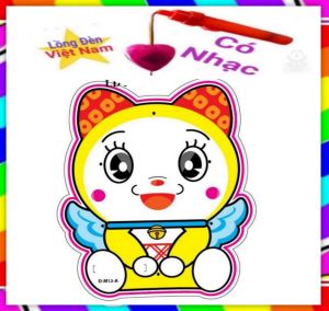 Lồng Đèn Trung Thu Có đèn Có Nhạc Việt Nam-DOREMON VÀNG