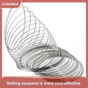 【CANAMEK 】 100PCS Set Loops Stainless Steel Memory Wire Bracelet Bangle Jewelry Crafts Making