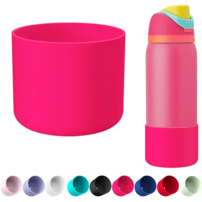 Silicone Water Bottle Boot for Owala 24oz 32oz 40oz Anti-Slip Protective Sleeve Bottom Bumper Protector for FreeSip Twist and Flip Stainless Steel Water Bottles