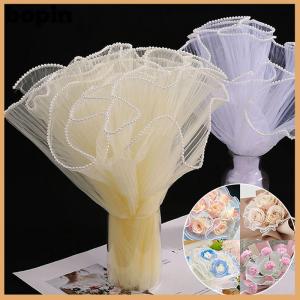 Bopin 28cmx1M Flower Wrapping Paper Wave Yarn Florist Bouquet Packaging Lace Mesh Florist Bouquet Gift Packaging Supplies