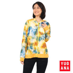 YUGANA - KHARI Jaket Oversize Wanita Hoodie Tie Dye
