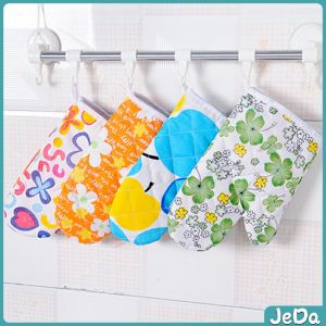 JeDa ถุงมือกันความร้อน   ถุงมือไมโครเวฟ  จัดเก็บสะดวก จัดส่งคละลาย Cooking gloves