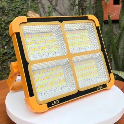 đèn led năng lượng mặt trời kiêm sạc dự phòng solar light 300w siêu sáng bảo hành 12 tháng chống nước tuyệt đối hoạt động cả khi trời mưa thời gian chiếu sáng 10 đến 12 giờ