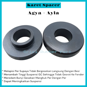Karet Tatakan Spacer Peninggi Support Shock Lift Kit Depan Atas Agya Ayla Tebal 2cm 1Set(2Pcs)